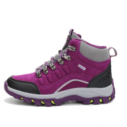 Chaussures femme montantes, randonnée, violet, tailles 36 à 40.