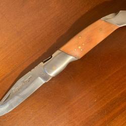 Couteau pliant LAGUIOLE - Teck - Cran de sûreté  (4)