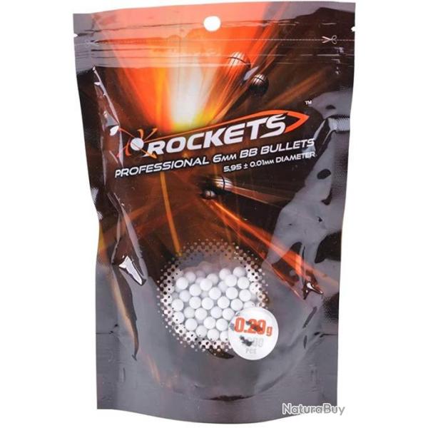 Sachet 1000 billes airsoft Rockets(TM) 0,20gr.