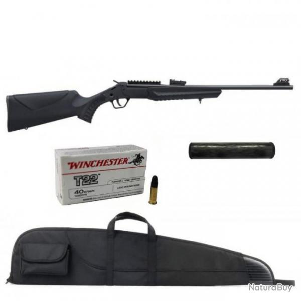 Carabine Rossi Montenegro 22LR + Silencieux + Housse + 50 Balles - Livraison Offerte