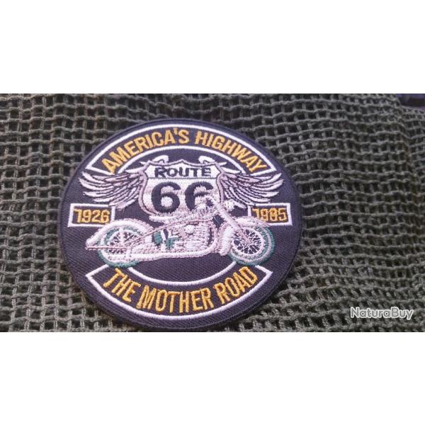Patch Amrica's Highway  ( 90 mm )  coudre ou  coller au fer  repasser