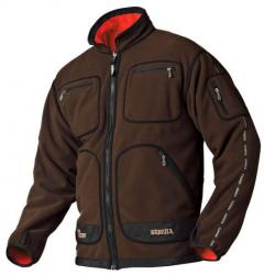 Veste polaire réversible Kamko (Couleur: Brun/Rouge, Taille: 4XL)