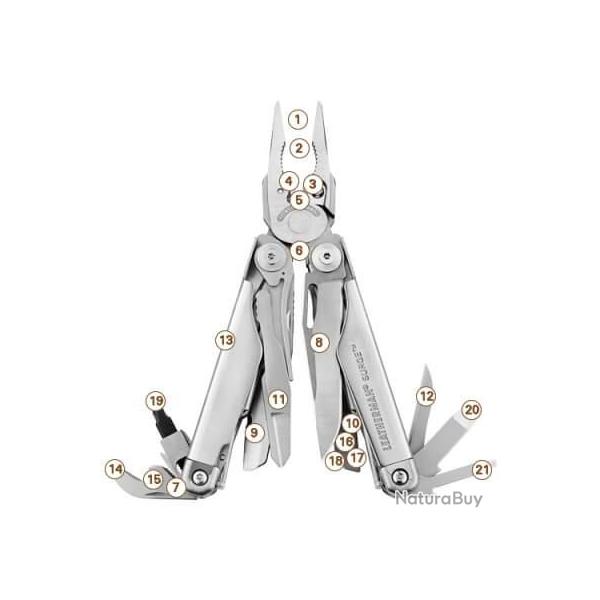 Pince Outils Multifonctions Leatherman New Surge 21 fonctions