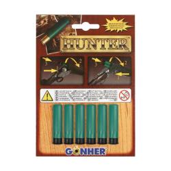 Lot de 6 cartouches pour fusil à amorces sécurisées