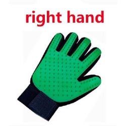Gant Peigne Silicone Toilettage Chien Chat, Couleur: Vert Droit
