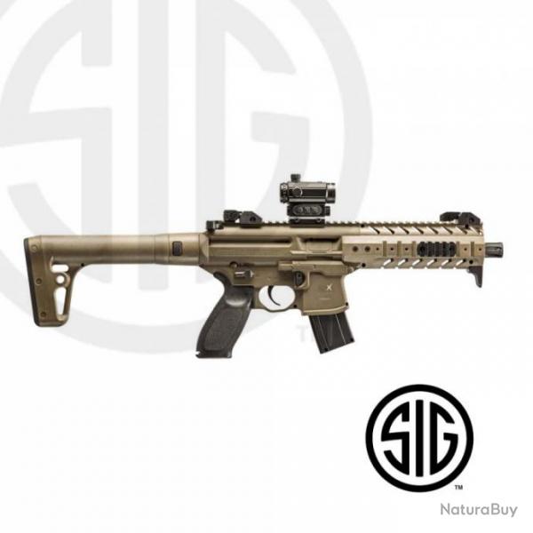Pistolet mitrailleur Sig Sauer MPX ASP FDE + Red Dot Co2 - 4,5 plombs