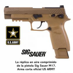 Pistolet CO2 Sig Sauer M17 ASP Coyote -BBs 4,5 mm Acier - Blowback