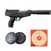 Pack Pistolet Air Comprimé Langley Silencer Calibre 4.5mm 10J + 500 Plombs  pointus + 100 cibles - Pistolets à air comprimé (7926193)