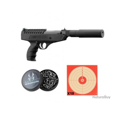 Pistolet à plomb BO Manufacture Langley Silencer - Cal. 5.5 - 7.5 Joules /  Pack - Pistolets à air comprimé (7949347)