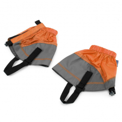 Une paire de guêtres ultra-lègeres, gris/orange.