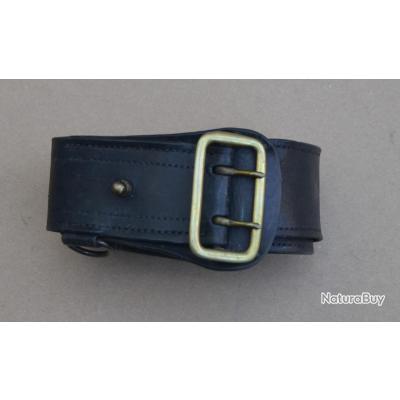 ceinturon cuir 45mm double ardillon police gendarmerie