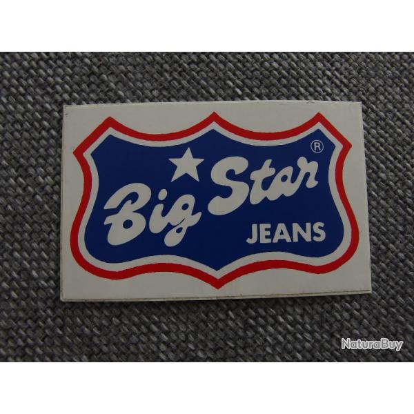 Big Star Jeans autocollant vintage 7,50 cm