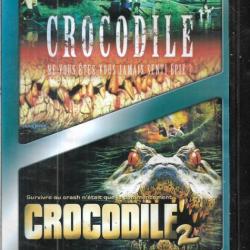 crocodile 1 et 2, brocéliande, the dark danger , scare crow slayer   lot 4 dvd horreur suspense