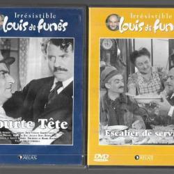 irrésistible louis de funès, courte tête, escalier de service, les tortillards, légère et lot 4 dvd