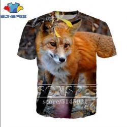 !!! SUPER PROMO !!! Tee-shirt 3D réaliste chasse. Renard réf 529
