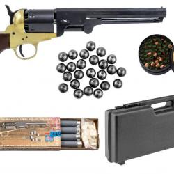 Pack Prêt à Tirer 44 Revolver + Malette + 100 Balles + 48 Bourres Feutres + 48 Charges