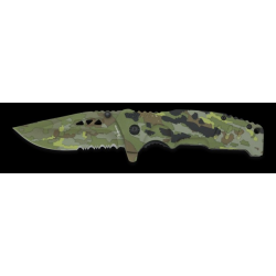 Couteau Camo-army vert. Lame 8.5 cm 1974007