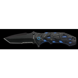 Couteau pliant  Noir/Bleu. Lame 9.8 cm 1975607