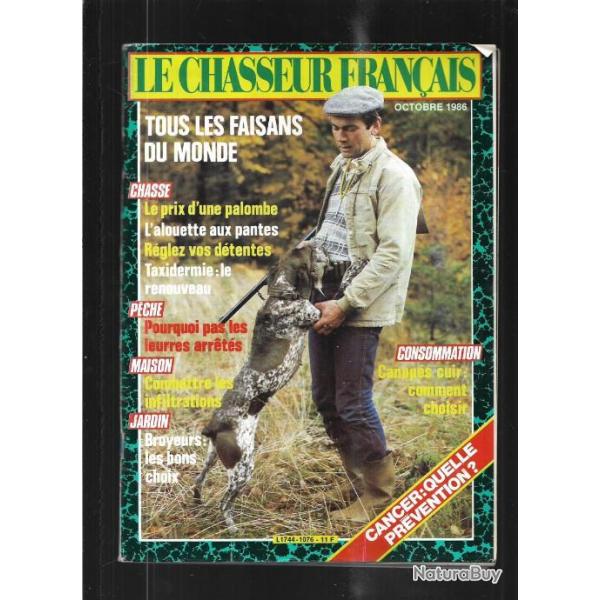 le chasseur franais octobre 1986 , chasse , pche , maison, sant, nature, jardinage , levage