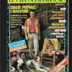 le chasseur français aout 1986 , chasse , pêche , maison, santé, nature, jardinage , élevage