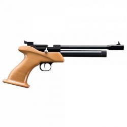 Pistolet à un coup Zasdar CP1 Co2 avec poignée en bois de chaux. Granulés de 4,5 mm