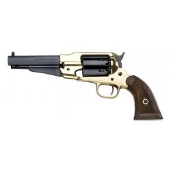 Revolver Pietta 1858 Remington Laiton Sheriff Calibre 44 Crosse Quadrillée-RGBSH44LC