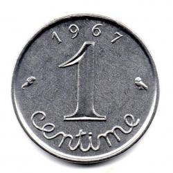 SUPERBE MONNAIE 1 CENTIME EPI 1967 SPL - ISSU D'UN ROULEAU