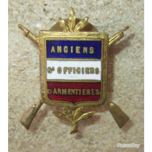Bel Insigne Anciens Sous Off d'Armentieres c.1900-1920