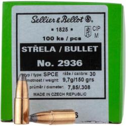 .308 (7,62mm) 9,7g/150grs. Demi-blindée CE (Calibre: .308 (7,62 mm))