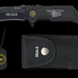 Couteau pliant  SEALS Plaque Lame 8.1 cm 19437071