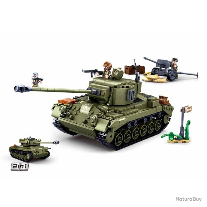 JEU DE CONSTRUCTION COMPATIBLE LEGO SLUBAN ARMY CHAR MOYEN ALLIED MILITAIRE ARME