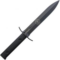 Couteau Arditi Fixed Blade Noir Made In Italie avec acier Bolher N690 et Etui Cordura EX0220BLK07