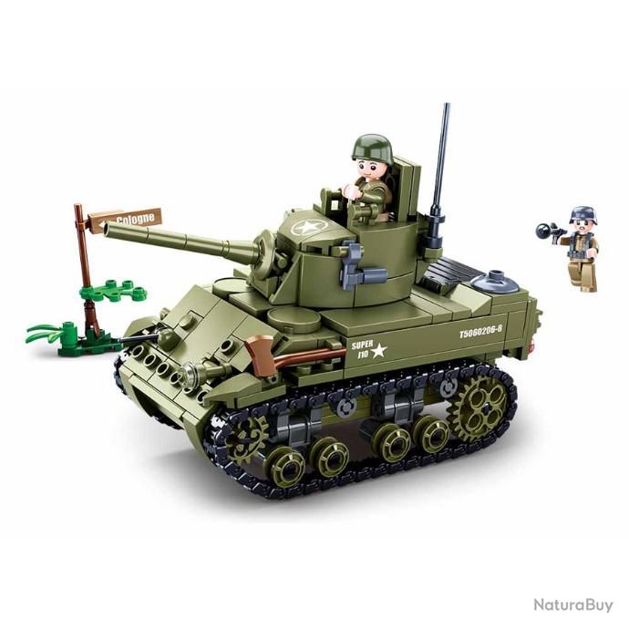 JEU DE CONSTRUCTION COMPATIBLE LEGO SLUBAN ARMY CHAR TANK LEGER ALLIE  MILITAIRE ARMEE M38-B0856 - Jouets (7152793)