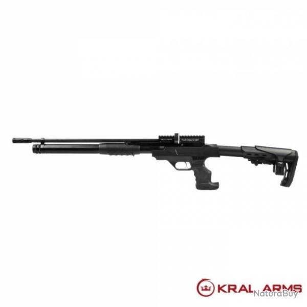 KRAL Puncher Rambo pompe Action PCP carabine - noire 5.5 mm - 19,9 Joules + VIDO HAUTE PUISSANCE