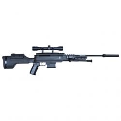 Carabine Norica Black Ops Sniper Cal.4´5 Mm + Visière + Bipied 19,9 joules