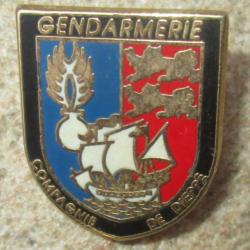 Pin's Gendarmerie Nationale-Compagnie de Dieppe