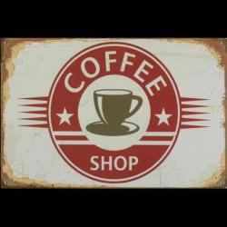 Plaque vintage " Coffee Shop "