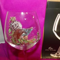 Verre   C&S  47cl  "   GIBIERS  plumes  "