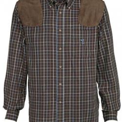 Chemise à manches longues Sologne Marron et bleu Percussion