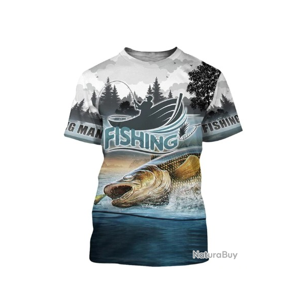 T-Shirt FISHING N 7 - LIVRAISON OFFERTE