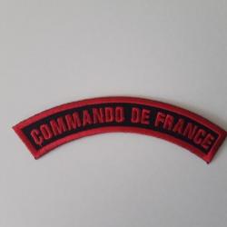 INSIGNE  EN TISSU DES COMMANDOS DE FRANCE