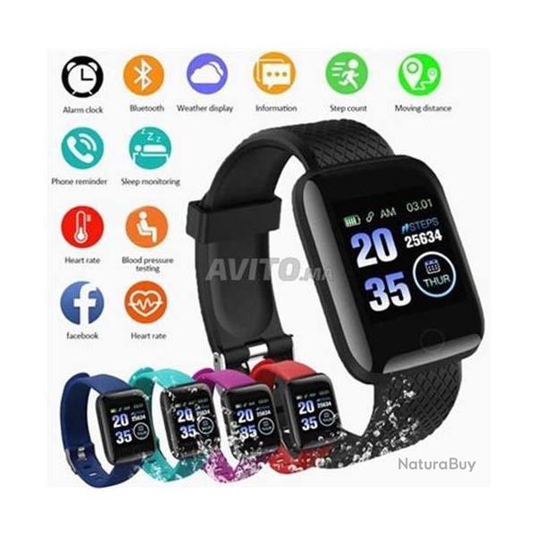 Bluetooth montre connecte smartwatch hommes femmes tensiomtre tanche Fitness Tracker Bracelet fr