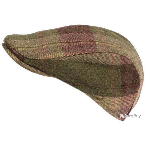 Casquette Plate Verte et Rouge en Laine Tradition Mode Anglaise Huky Taille unique Vert