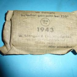 PANSEMENT ALLEMAND WW 2 GRIS 1943 GRAND MODELE