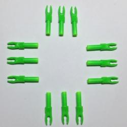Lot de 12 Encoches Intérieures Bohning F-Nock Double Lock Ng (Neon Vert)