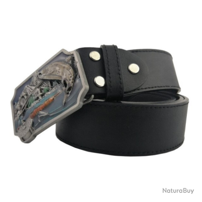 Boucle De Ceinture Collection Bass Masters - Édition Limitée 1986 - Bar Pêcheur - Verte