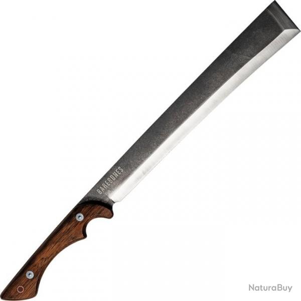 Machette japonais Nata Woodsman avec Manche en Noyer et Lame en acier inox au fini dlav BARE210807