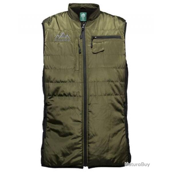 Gilet chauffant chasse homme. Heat Exprience Vert Camouflage