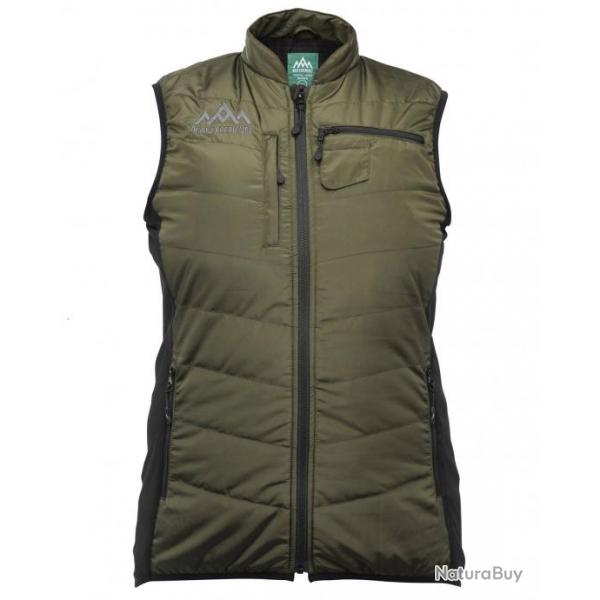 Gilet chauffant chasse femme. Heat Exprience Vert Camouflage