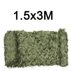Filet de Camouflage VERT 1.5 x 3 METRES - LVRAISON GRATUITE !!